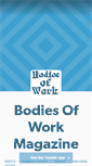 Mobile Screenshot of bodiesofworkmag.com