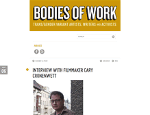 Tablet Screenshot of bodiesofworkmag.com